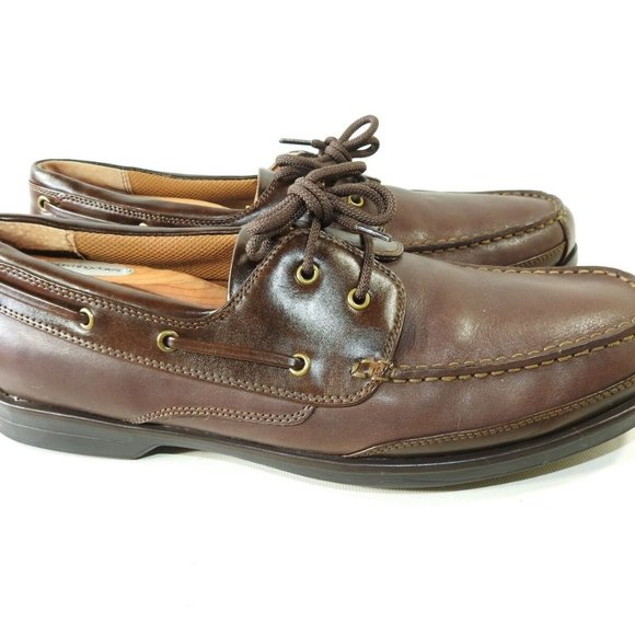 Hunter’s Bay Sz 11 M Brown Leather Boat Mens R5B14 main image 2